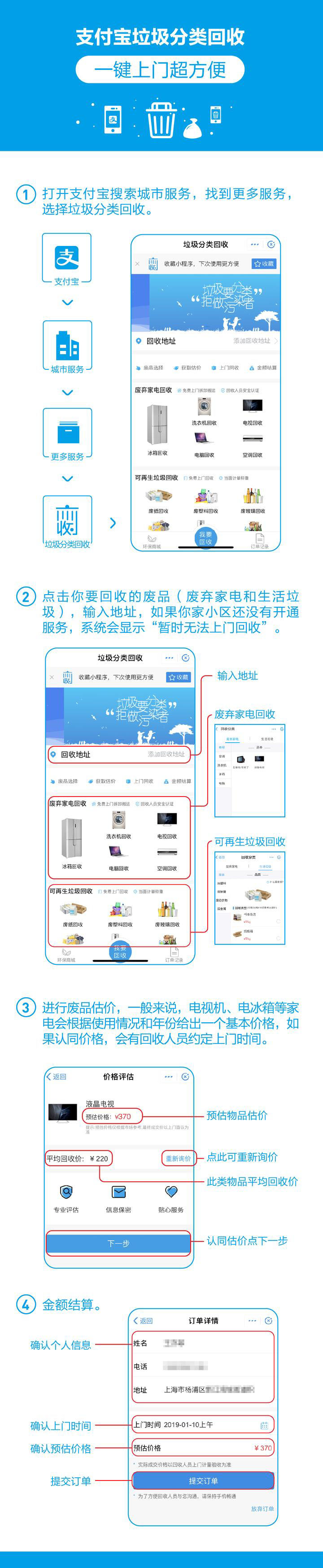 kaiyun体育打开支付宝可预约上门回收垃圾 今年浙江有望全省铺开(图2)